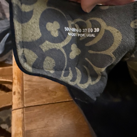 Black Suede Fly London Booties With Comfort Heel, Wast-On Hook-and-Loop Closure - Picture 16 of 16